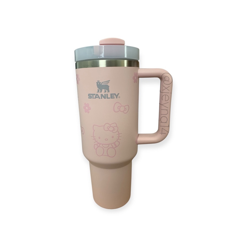 Stanley Baby Pink Tumbler with Handle